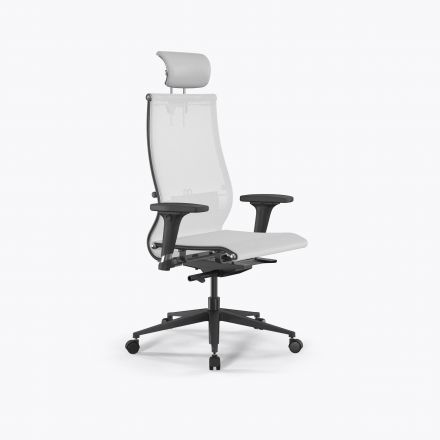 Кресло SynchroSit 10 B2-107D - T /Km00/Nb00/D02P/H13mL-2D(M23.B11.G19.W02) Белый