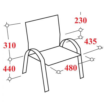 Конференц-стул Silwia Arm синий (искусственная кожа/металл хромированный)