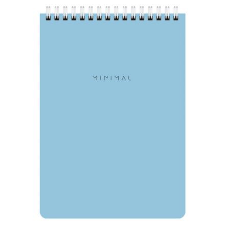 Блокнот А5 146х206 мм, 60 л., гребень, картон, жесткая подложка, клетка, BRAUBERG "Minimal Pastel", 116427