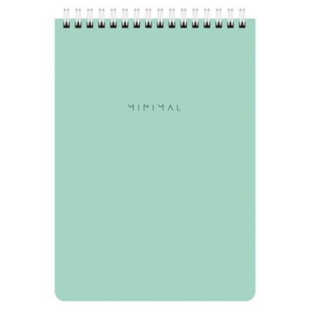 Блокнот А5 146х206 мм, 60 л., гребень, картон, жесткая подложка, клетка, BRAUBERG "Minimal Pastel", 116427