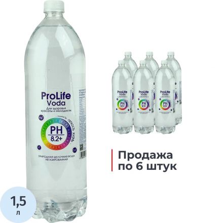 Вода минеральная ProLife Voda столовая негаз ПЭТ 1,5л