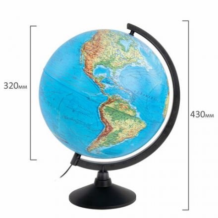 Глобус физический GLOBEN "Классик", 32 см, с подсветкой, К013200017