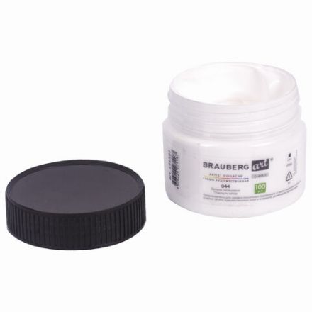 Гуашь художественная 1 шт., BRAUBERG ART CLASSIC,,баночка 100 мл, БЕЛИЛА ТИТАНОВЫЕ, 191582 Гуашь художественная 1 шт., BRAUBERG ART CLASSIC,,баночка 100 мл, БЕЛИЛА ТИТАНОВЫЕ, 191582