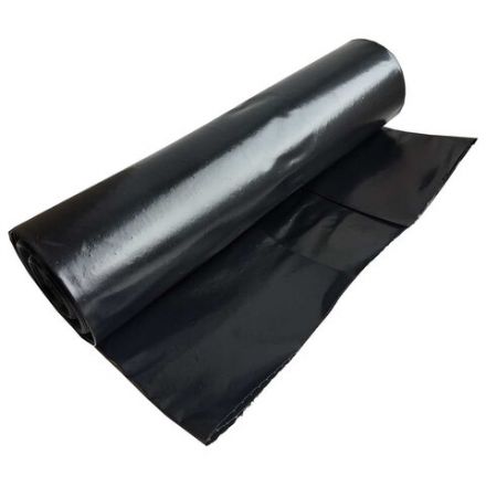 Мешки для мусора 120 л, черные, в рулоне 10 шт., ПВД, 25 мкм, 68х102 см, ЭКОНОМ, КОНЦЕПЦИЯ БЫТА "EcoClean", 2630