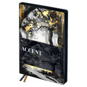 Ежедневник датированный 2026г., А6+, 176л., мягкий переплет, кожзам, BG "Accent. Forest", отд. фольгой, цветной срез