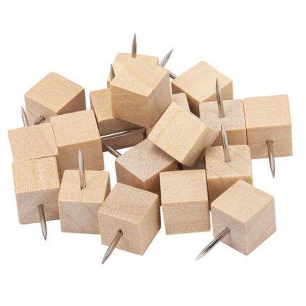 Силовые кнопки-гвоздики BRAUBERG WOOD, деревянные (кубики), 50 штук, 10 мм, 272762 Силовые кнопки-гвоздики BRAUBERG WOOD, деревянные (кубики), 50 штук, 10 мм, 272762