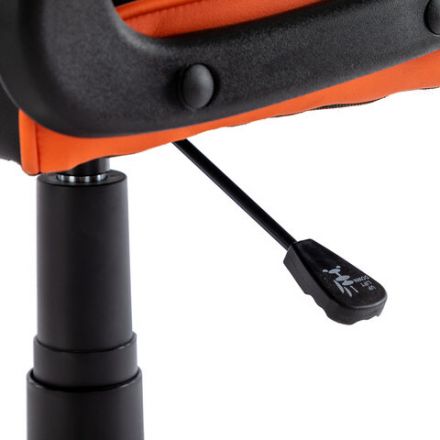 Кресло компьютерное BRABIX "Shark GM-203", экокожа, черное/оранжевое, 532513 Кресло компьютерное BRABIX "Shark GM-203", экокожа, черное/оранжевое, 532513