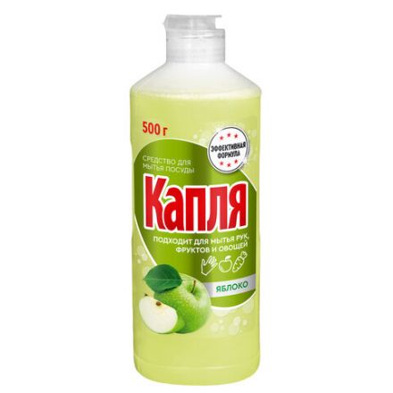 Средство для мытья посуды, 500 мл, КАПЛЯ VOX активный кислород, "Яблоко", 05032, 1558 Средство для мытья посуды, 500 мл, КАПЛЯ VOX активный кислород, "Яблоко", 05032, 1558