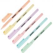 Ручка шариковая неавтоматическая Kores 6 цв,масл,синие 6шт/уп 37066