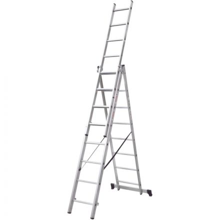 Лестница ал. трёхсекционная Новая Высота NV 1230, 3х8 перекл 1230308 Лестница ал. трёхсекционная Новая Высота NV 1230, 3х8 перекл 1230308