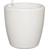 Горшок с автопол InGreen Munchen D250мм 9л с внутр вст 6,2л, круглый, белый