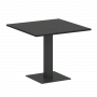 Home Office Стол квадратный VR.SP-5-90.2 Суар тёмный/Антрацит металл 900*900*750