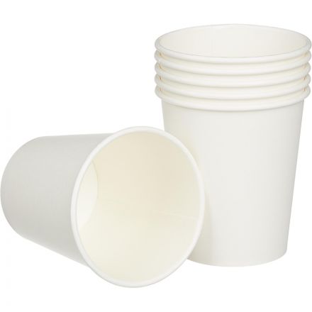 Стакан одноразовый бум 1-сл. d-80мм 250мл белый 1000шт/кор Стакан одноразовый бум 1-сл. d-80мм 250мл белый 1000шт/кор