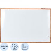 Доска магнитно-маркерная 100х150 Attache Wood дерев.рама