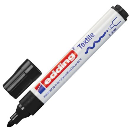 Маркер для ткани EDDING 4500, ЧЕРНЫЙ, круглый наконечник, 2-3 мм, E-4500/1 Маркер для ткани EDDING 4500, ЧЕРНЫЙ, круглый наконечник, 2-3 мм, E-4500/1