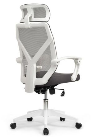 Кресло Оливер RCH W-203AC Белый пластик/Серый