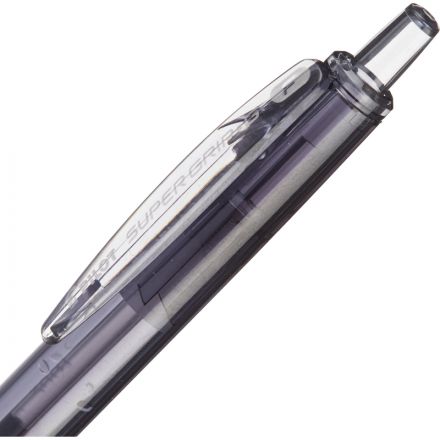 Ручка шариковая автоматическая Pilot Super Grip BPGG-8R-F-B черная (толщина линии 0.22 мм)