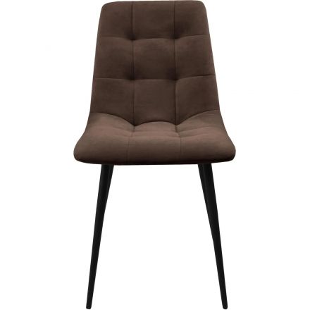 Стул GL_Риполи ЭМАЛЬ ЧЕРНЫЙ МУАР Catania Koriza/коричневый