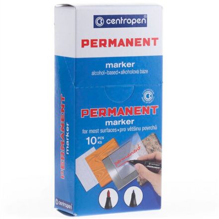 Маркер перманентный CENTROPEN 2836, ЧЕРНЫЙ, круглый наконечник, 2 мм, 6 2836 0012 Маркер перманентный CENTROPEN 2836, ЧЕРНЫЙ, круглый наконечник, 2 мм, 6 2836 0012