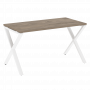 Loft Стол рабочий VR.L-SRX-3.7 Тиквуд тёмный/Белый металл 1380*720*750