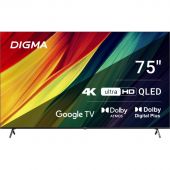 Телевизор Digma DM-LED75UQB31, QLED, смарт (Google TV) Телевизор Digma DM-LED75UQB31, QLED, смарт (Google TV)