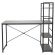 Стол на металлокаркасе BRABIX "LOFT CD-005", 1200х520х1200 мм, 3 полки, цвет дуб антик, 641222