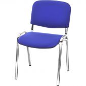 Стул FA_EChair Rio(ИЗО) хром, ткань синяя С-6/ТК-9