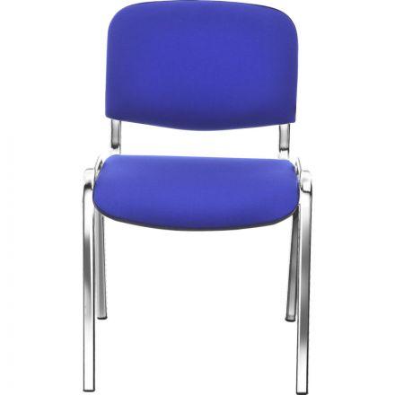Стул FA_EChair Rio(ИЗО) хром, ткань синяя С-6/ТК-9