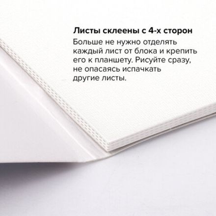 Альбом для акрила и масла, 300 г/м2, 190х270 мм, 10 листов, склейка, тиснение "холст", BRAUBERG ART PREMIERE, 113267