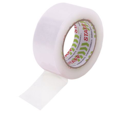 Клейкая лента 48 мм х 150 м упаковочная, прозрачная, толщина 40 микрон, STAFF CLASSIC, 440178 Клейкая лента 48 мм х 150 м упаковочная, прозрачная, толщина 40 микрон, STAFF CLASSIC, 440178