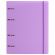 Тетрадь на кольцах А5 175х220 мм, 120 л., пластик, с резинкой, BRAUBERG, Сиреневый, 404620