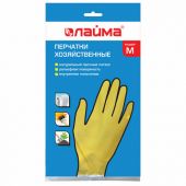 Перчатки МНОГОРАЗОВЫЕ латексные LAIMA "СТАНДАРТ", хлопчатобумажное напыление, ПЛОТНЫЕ, размер 7-8, М (средний), желтые, вес 40 г, 600353 Перчатки МНОГОРАЗОВЫЕ латексные LAIMA "СТАНДАРТ", хлопчатобумажное напыление, ПЛОТНЫЕ, размер 7-8, М (средний), желтые, вес 40 г, 600353