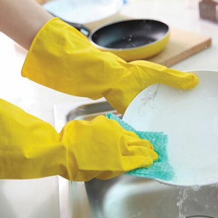 Перчатки МНОГОРАЗОВЫЕ латексные LAIMA "СТАНДАРТ", хлопчатобумажное напыление, ПЛОТНЫЕ, размер 7-8, М (средний), желтые, вес 40 г, 600353 Перчатки МНОГОРАЗОВЫЕ латексные LAIMA "СТАНДАРТ", хлопчатобумажное напыление, ПЛОТНЫЕ, размер 7-8, М (средний), желтые, вес 40 г, 600353