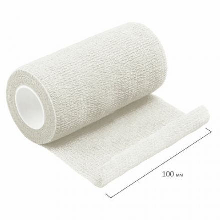 Бинт эластичный самофиксирующийся 4 м х 10 см, белый, ВАРИАНТ Бинт эластичный самофиксирующийся 4 м х 10 см, белый, ВАРИАНТ