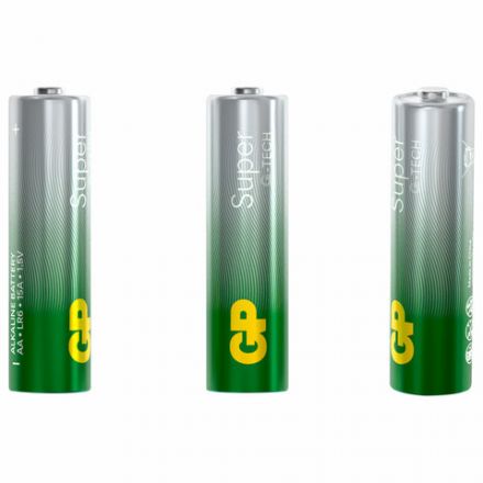 Батарейки КОМПЛЕКТ 2 шт., GP Super G-Tech, AA (LR6, 15А), алкалиновые, пальчиковые, блистер, 15A-2CR2