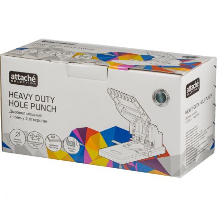 Дырокол мощный Attache Selection MHDPBK2-290, 2отв., 290 лист.,металл,чёрн Дырокол мощный Attache Selection MHDPBK2-290, 2отв., 290 лист.,металл,чёрн