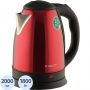Чайник электрическийSCARLETT SC-EK21S76, сталь, 2л, 1800Вт, красный