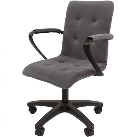 Кресло VT_Chairman 030 Россия ткань Т-55 серый, пластик Кресло VT_Chairman 030 Россия ткань Т-55 серый, пластик