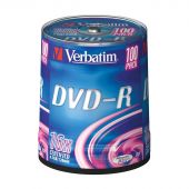 Диск DVD-R Verbatim 4,7 GB 16x (100 штук в упаковке)