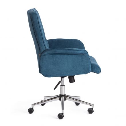 Кресло Tetchair YORK, флок , синий, 32 Кресло Tetchair YORK, флок , синий, 32