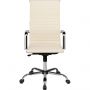 Кресло ЮШД Комус Мебель Easy Chair 711 экокожа, бежевый, хром