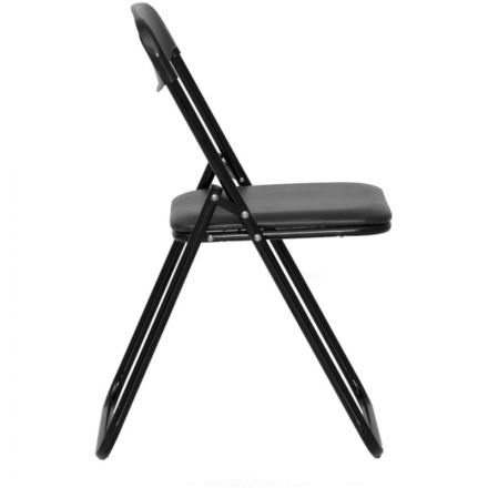 Стул 0MX_UA_JACK BLACK каркас черный, к/з черный V-4