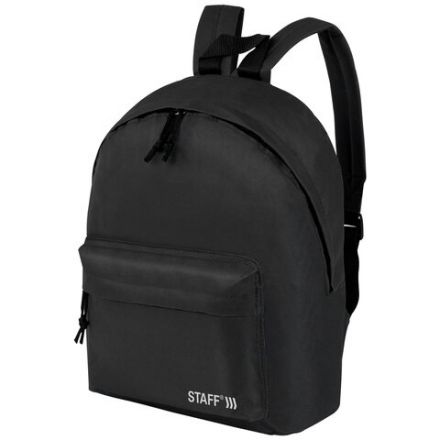 Рюкзак STAFF STREET универсальный, черный, 38x28x12 см, 226370 Рюкзак STAFF STREET универсальный, черный, 38x28x12 см, 226370