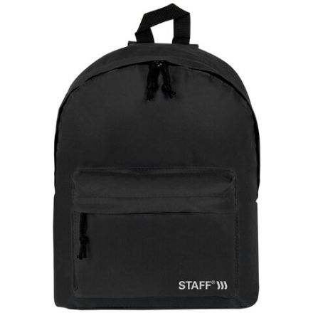 Рюкзак STAFF STREET универсальный, черный, 38x28x12 см, 226370 Рюкзак STAFF STREET универсальный, черный, 38x28x12 см, 226370