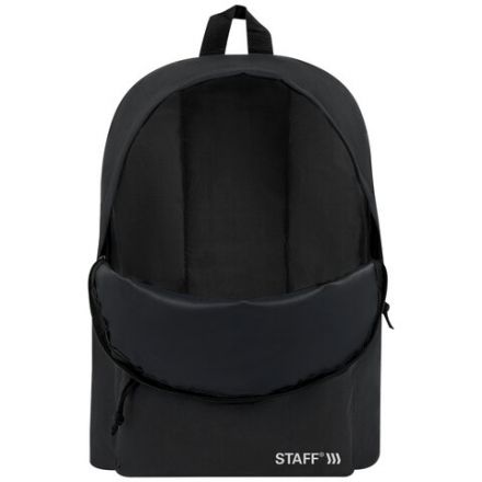 Рюкзак STAFF STREET универсальный, черный, 38x28x12 см, 226370 Рюкзак STAFF STREET универсальный, черный, 38x28x12 см, 226370