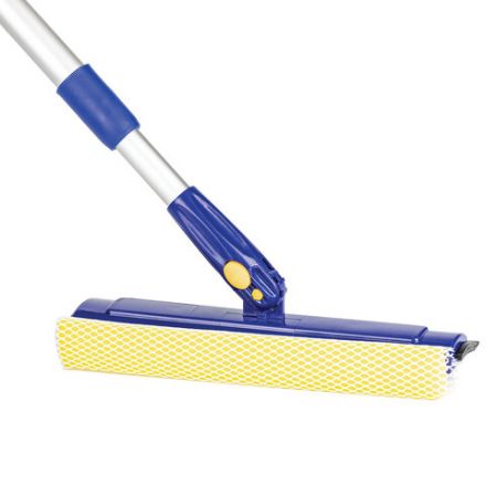 Окномойка LAIMA вращающаяся, телескопическая ручка, рабочая часть 25 см (стяжка, губка, ручка), для дома и офиса, 601494 Окномойка LAIMA вращающаяся, телескопическая ручка, рабочая часть 25 см (стяжка, губка, ручка), для дома и офиса, 601494