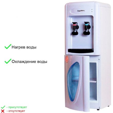 Кулер Aqua Work 0.7LDR,бело-черн,эл.охл,наж круж,СПБ,Каз,Волг,Красн лок
