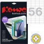 Этикетки самоклеящиеся Promega label (Комус) 52,5х21,2 мм 56 штук на листе белые (100 листов в упаковке)