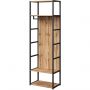 Гардероб K-Loft 241H028 670х400х2105 дуб натур/черный Гардероб K-Loft 241H028 670х400х2105 дуб натур/черный