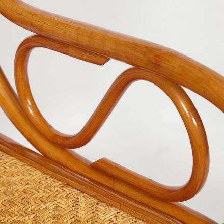 Кресло-качалка MILANO (разборная) / без подушки /, ротанг top quality, 58x136x103 см, Cognac (коньяк)